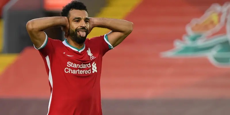 Salah ăn mừng bàn thắng